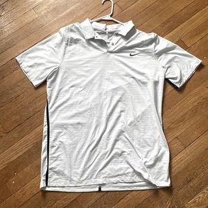 Nike.Mens Collared. Gold Shirt